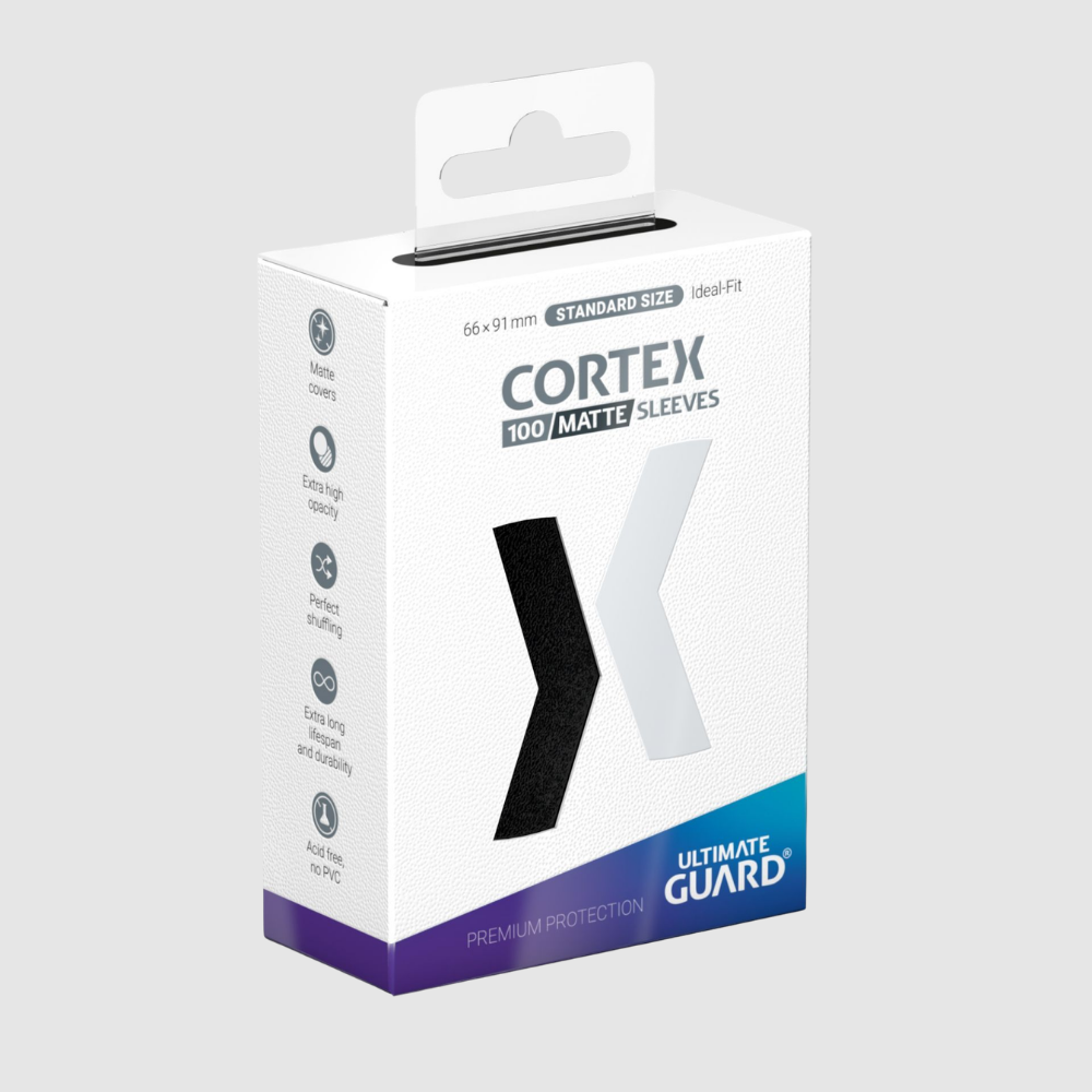 Cortex Matte Black Sleeves Standard Size (100)