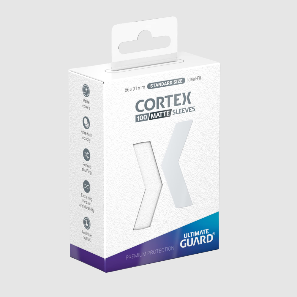 Cortex Matte White Sleeves Standard Size (100)