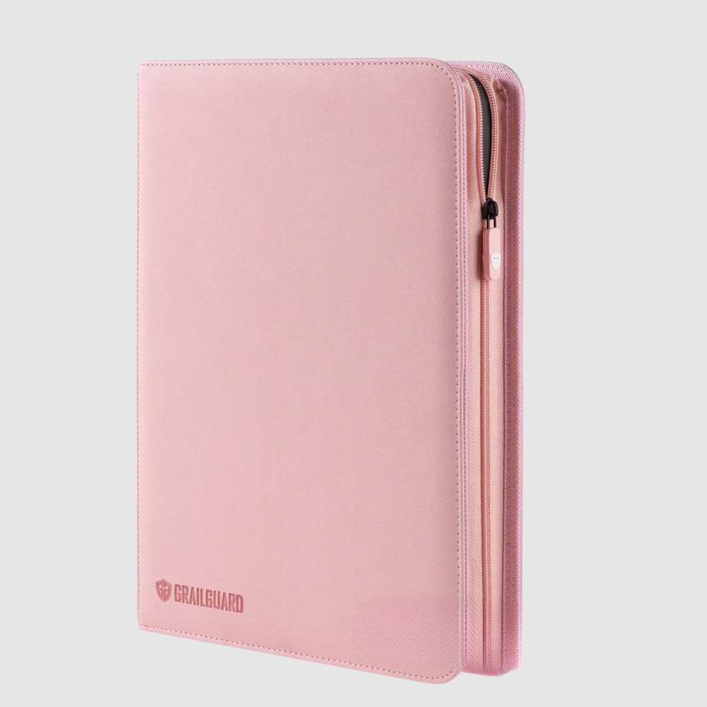 Grail Guard 9-Pocket Premium ZIP Trading Card Binder (Pink)