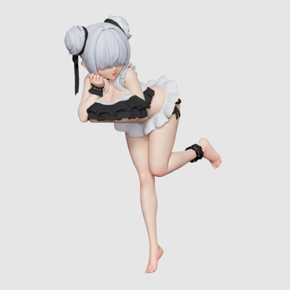 Mahjong Fight Girls Tatenaori Ippatsu Poolside Girls Ver. Figure Konami