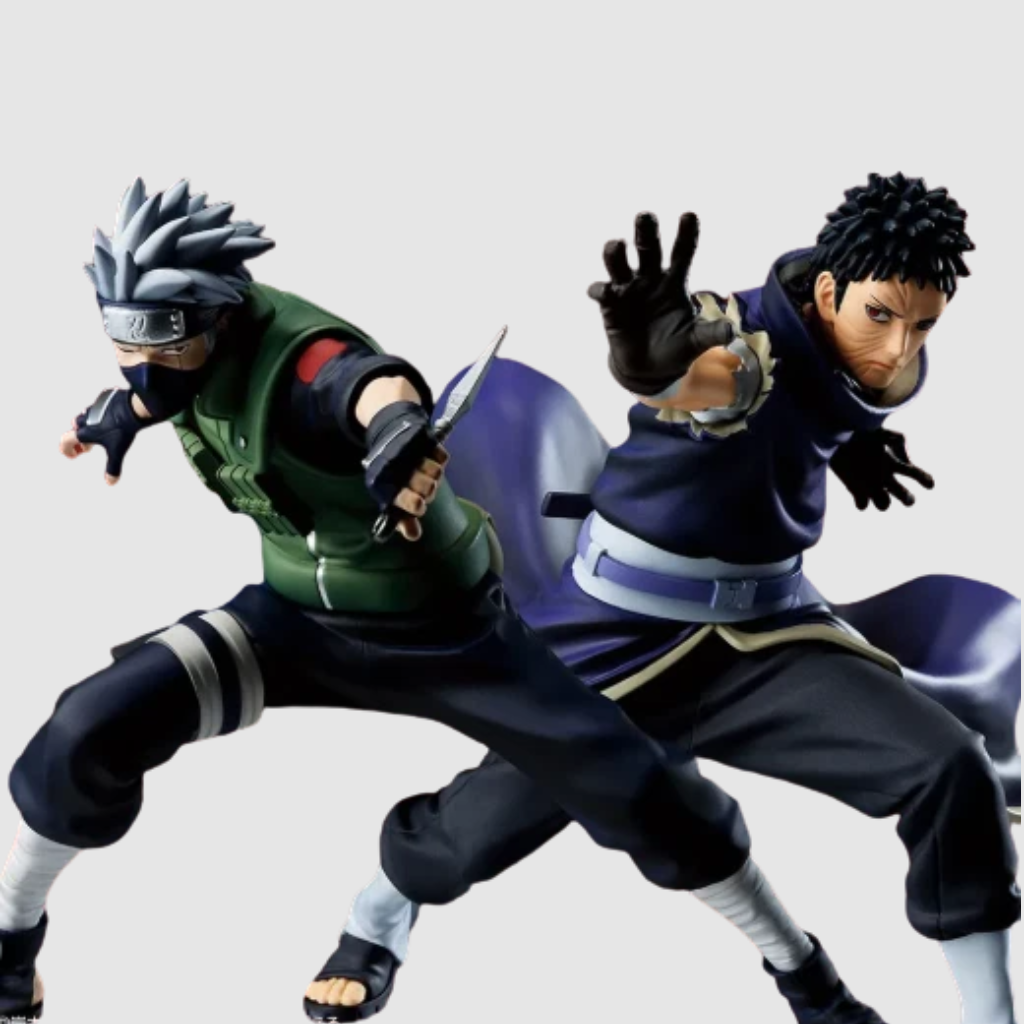 Naruto Shippuden Kakashi Hatake & Obito Uchiha Vibration Stars Figures Banpresto