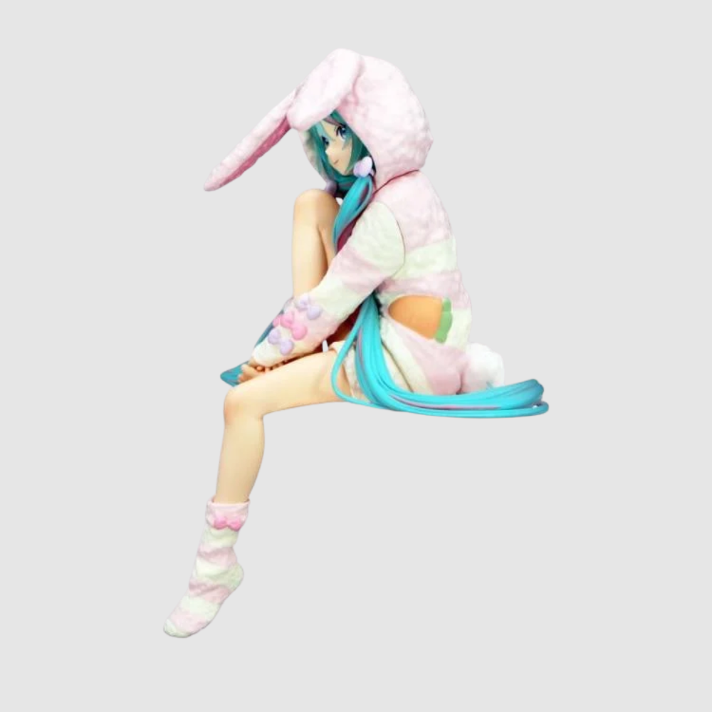 Vocaloid Hatsune Miku Rabbit Ear Hood Ver Noodle Stopper Figure FuRyu