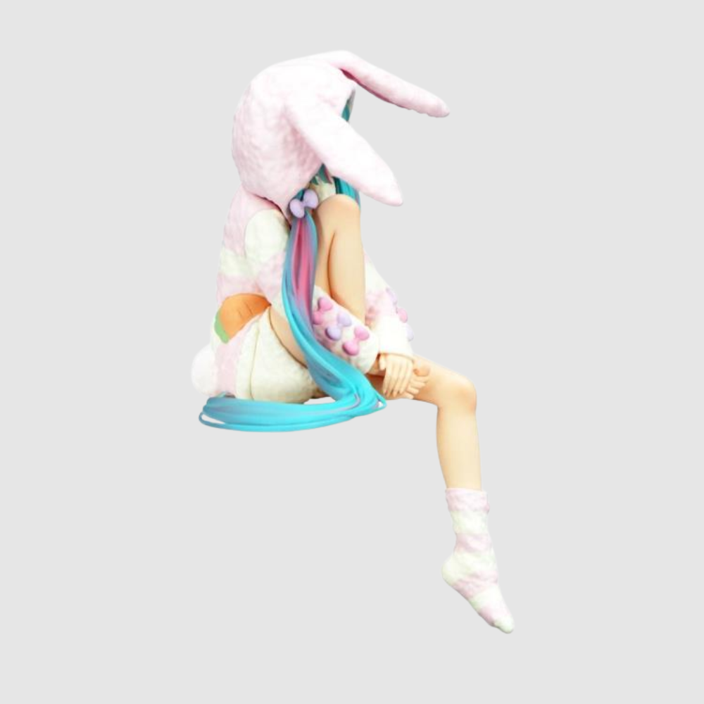 Vocaloid Hatsune Miku Rabbit Ear Hood Ver Noodle Stopper Figure FuRyu