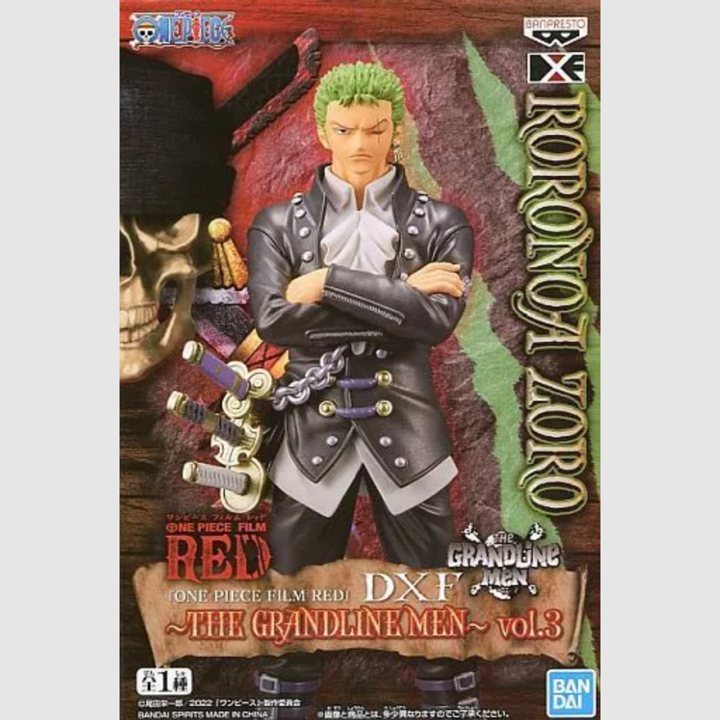 ONE PIECE Zoro DXF THE GRANDLINE MEN vol 3 Figure Banpresto