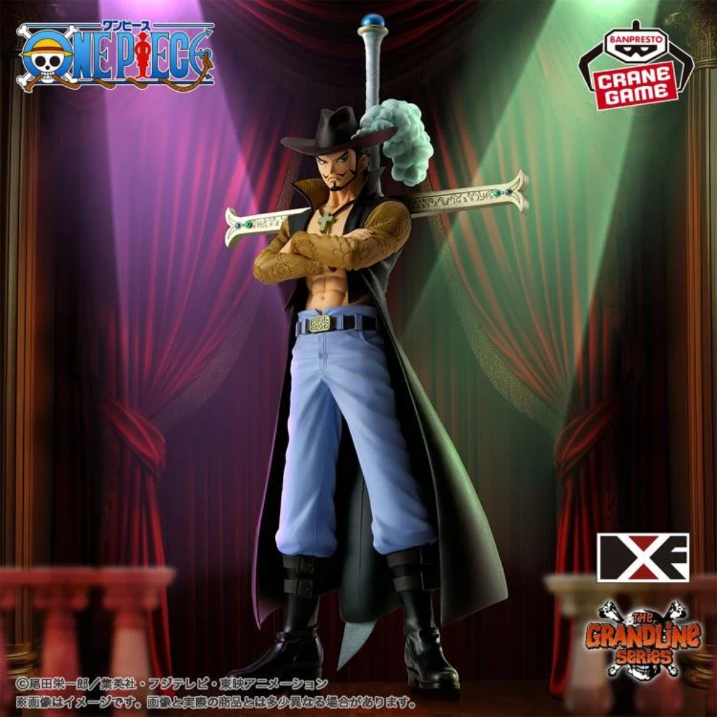 One Piece DXF The Grandline Series Extra Dracule Mihawk Figure Banpresto