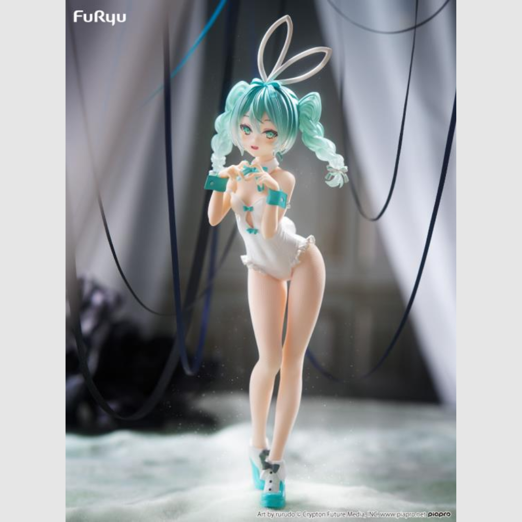 Vocaloid BiCute Bunnies Hatsune Miku Rurudo White Color Ver. Figure FuRyu