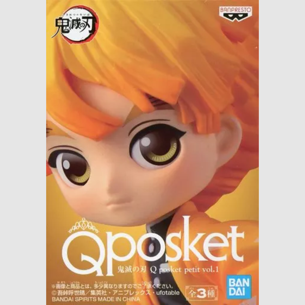 Demon Slayer Kimetsu no Yaiba Zenitsu Agatsuma Q posket petit vol.1 Figure