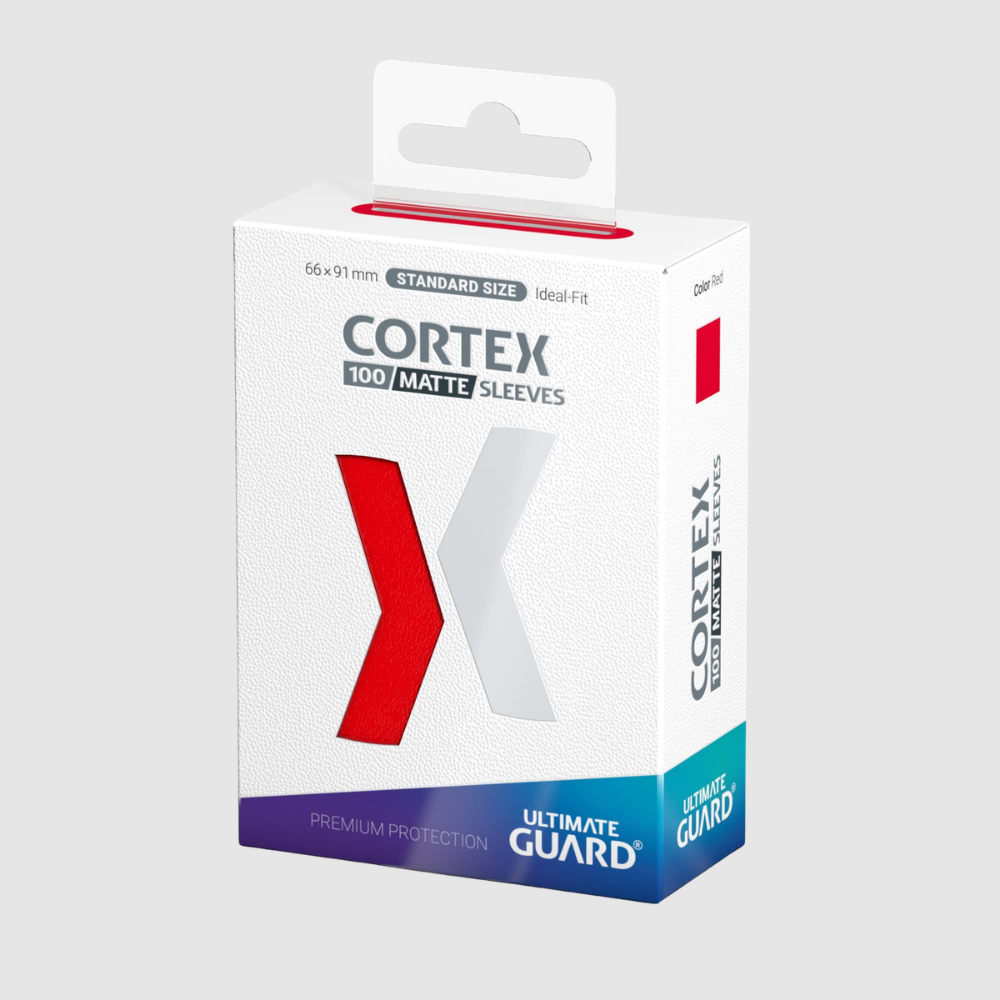 Cortex Matte Red Sleeves Standard Size (100)