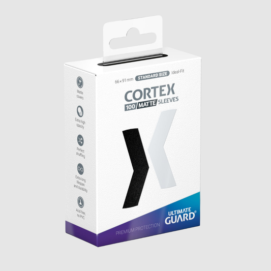 Cortex Matte Black Sleeves Standard Size (100)