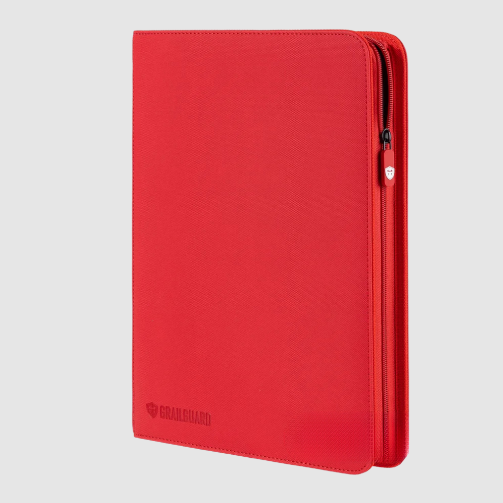 Grail Guard 9-Pocket Premium ZIP Trading Card Binder (Red)