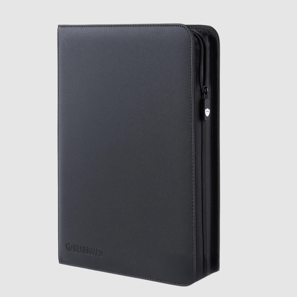 Grail Guard 9-Pocket Premium ZIP Trading Card Binder (Black)