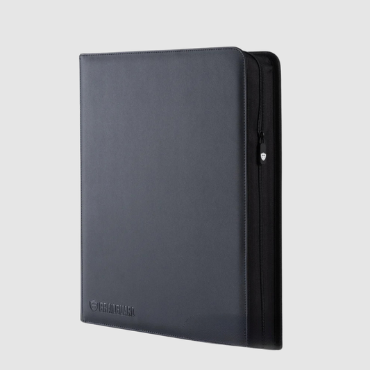 Grail Guard 9-Pocket Premium ZIP Trading Card Top Loader Binder (Black)