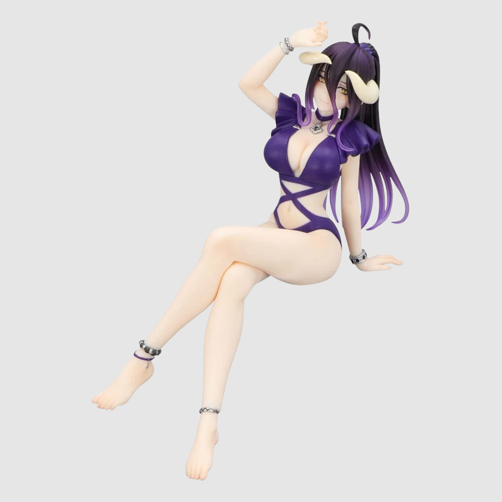 Overlord Albedo Swimsuit Dark Purple Ver. Noodle Stopper Figure FuRyu