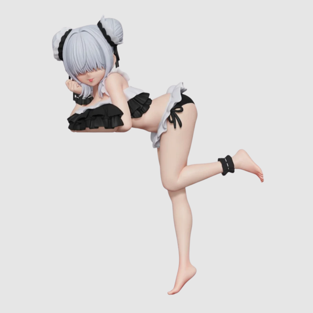 Mahjong Fight Girls Tatenaori Ippatsu Poolside Girls Ver. Figure Konami