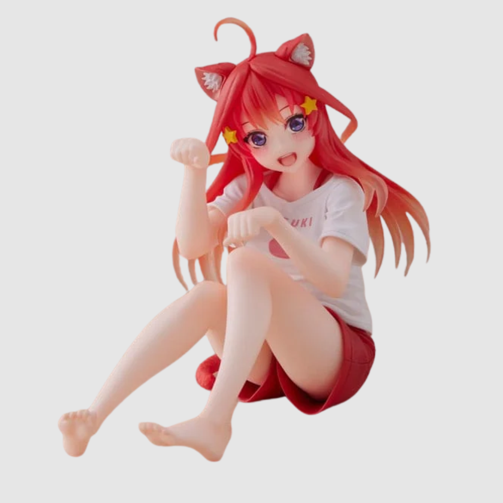 The Quintessential Quintuplets Itsuki Nakano Desktop Cute Cat Room Wear Ver. Figure Taito