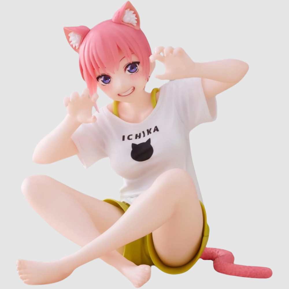 The Quintessential Quintuplets Ichika Nakano Desktop Cute Cat Room Wear Ver. Figure Taito