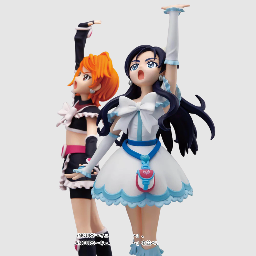 Pretty Cure GLITTER & GLAMOURS Cure Black & White set Figure Banpresto