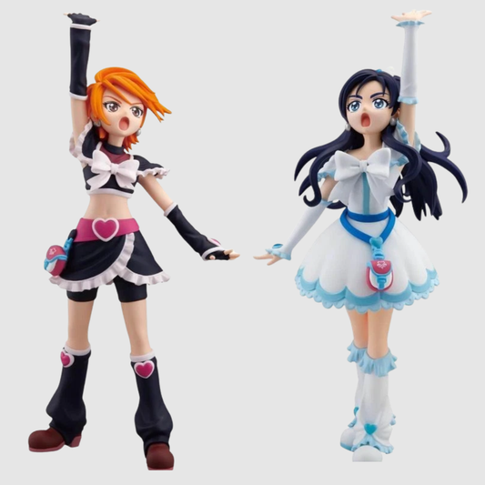 Pretty Cure GLITTER & GLAMOURS Cure Black & White set Figure Banpresto