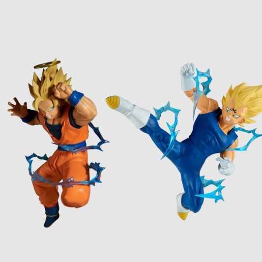 Dragon Ball Z Match Makers Super Saiyan 2 Son Goku Majin Vegeta Set Figure