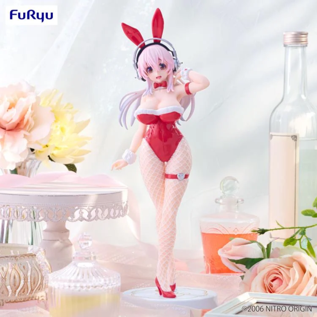 Nitroplus BiCute Bunnies Super Sonico Red Color Ver Figure FuRyu