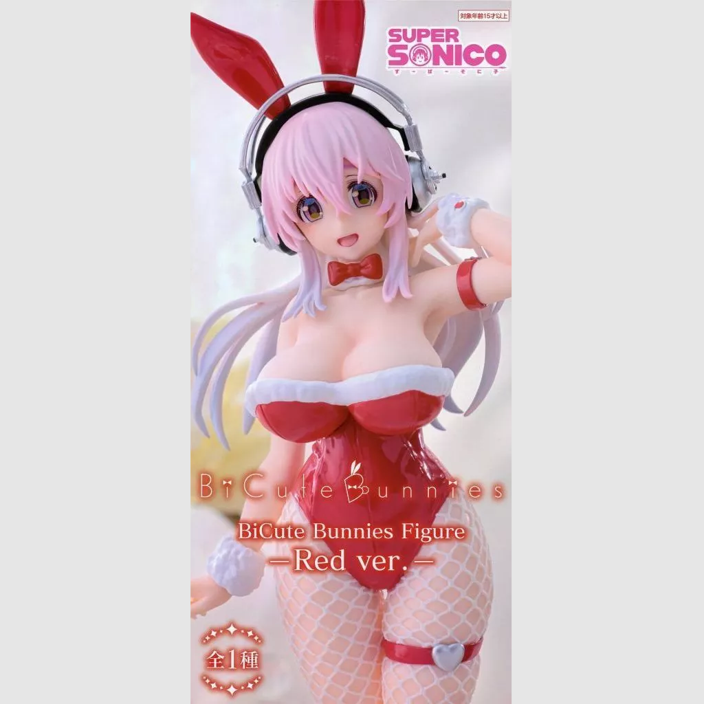 Nitroplus BiCute Bunnies Super Sonico Red Color Ver Figure FuRyu
