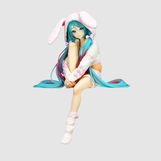 Vocaloid Hatsune Miku Rabbit Ear Hood Ver Noodle Stopper Figure FuRyu