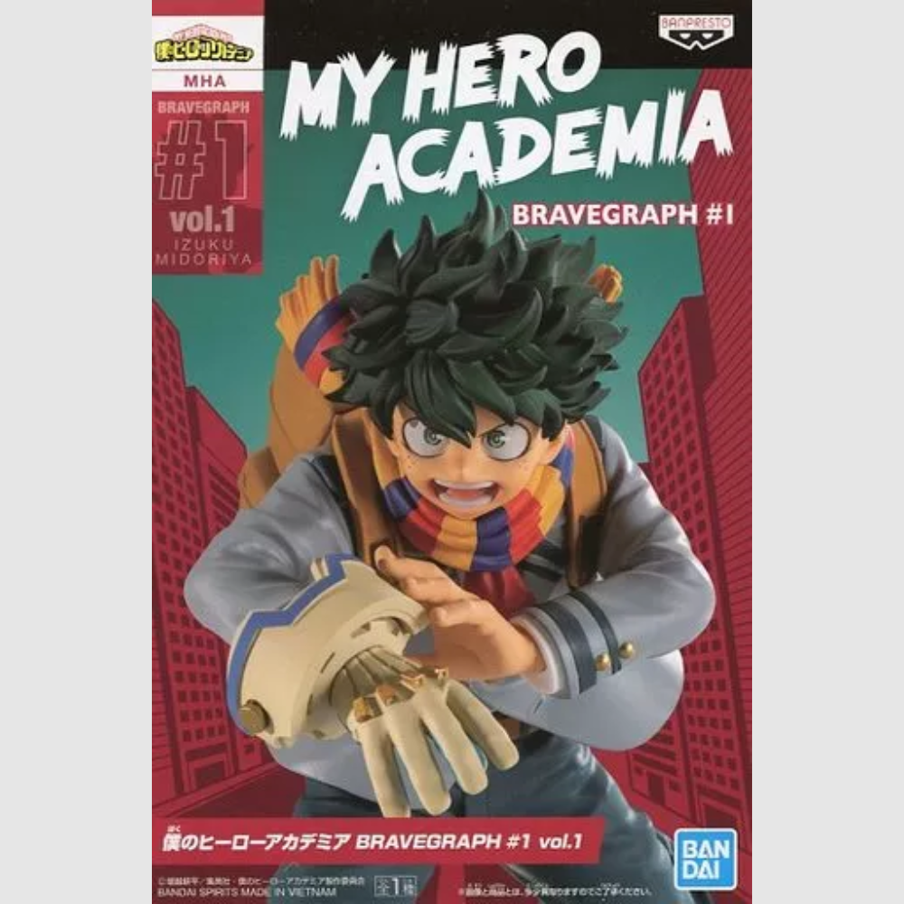 My Hero Academia Bravegraph #1 Vol.1 Izuku Midoriya Figure Banpresto