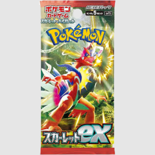 Scarlet Japanese Pokemon Booster Pack