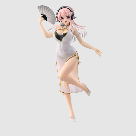 Super Sonico Series Trio-Try-iT Super Sonico White Chinese Dress Ver Figure FuRyu