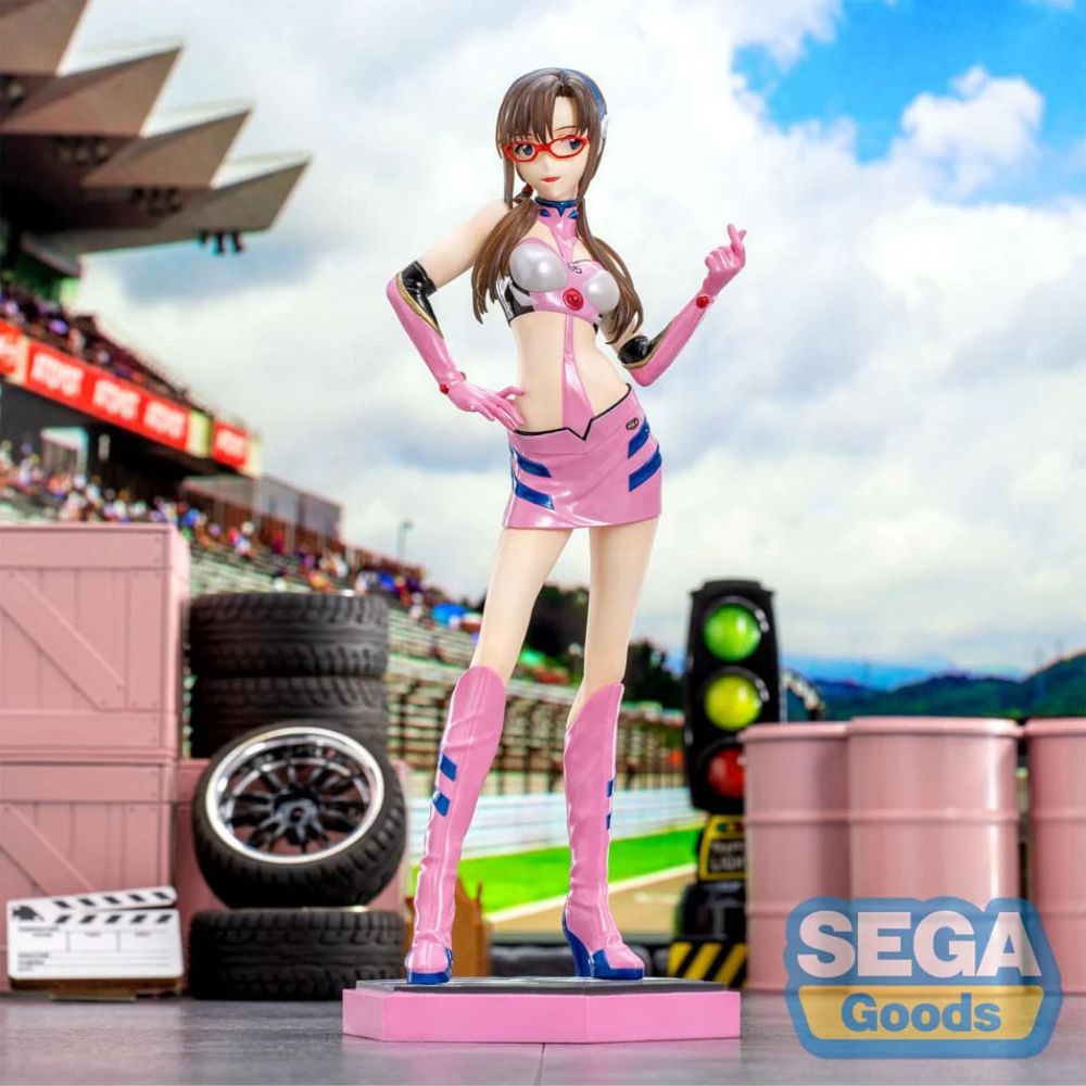 Evangelion Racing Luminasta Mari Makinami Pit Walk Figure SEGA