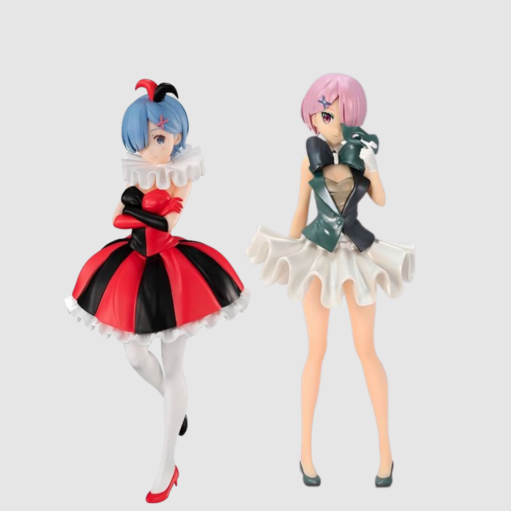 Re Zero: Starting Life in Another World Rem & Ram Circus Pearl Ver. Figures FuRyu