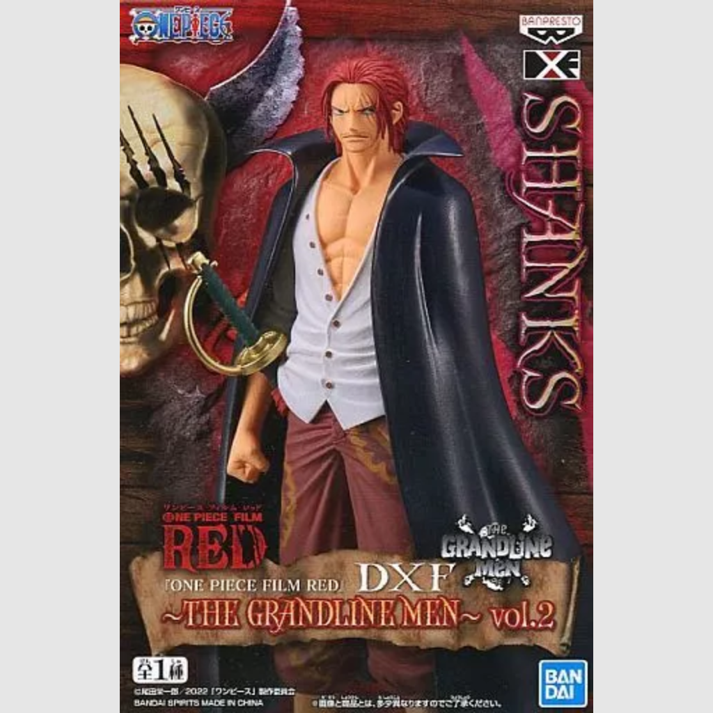 One Piece Film Red DXF The Grandline Men Vol.2 Shanks Figure Banpresto