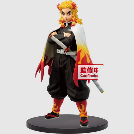 Demon Slayer Kimetsu No Yaiba Figure Kizuna Outfit Tenth Form Rengoku Kyojuro Figure Banpresto