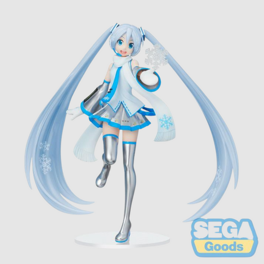 Vocaloid Luminasta Snow Miku Snow Miku Sky Town Ver Figure SEGA
