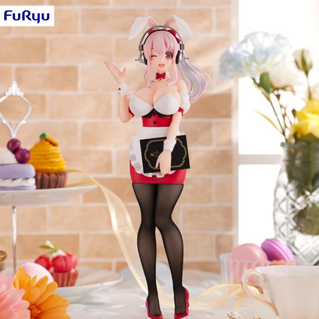 Nitroplus BiCute Bunnies Super Sonico Waitress Ver Figure FuRyu