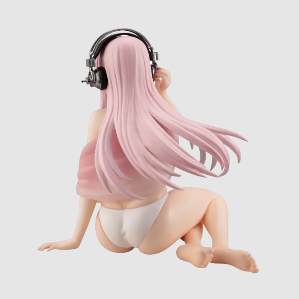 Nitroplus Super Sonico White Bikini Ver Noodle Stopper Figure FuRyu